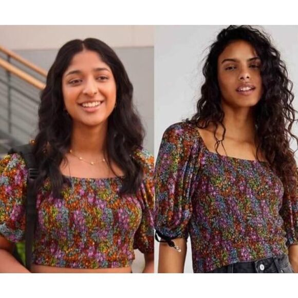 New! Free People Back On‎ Top floral print, size S - Picture 3 of 15